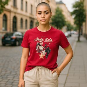 Fallout Video Game Retro Nuka Cola Red Ad T-Shirt S NWT